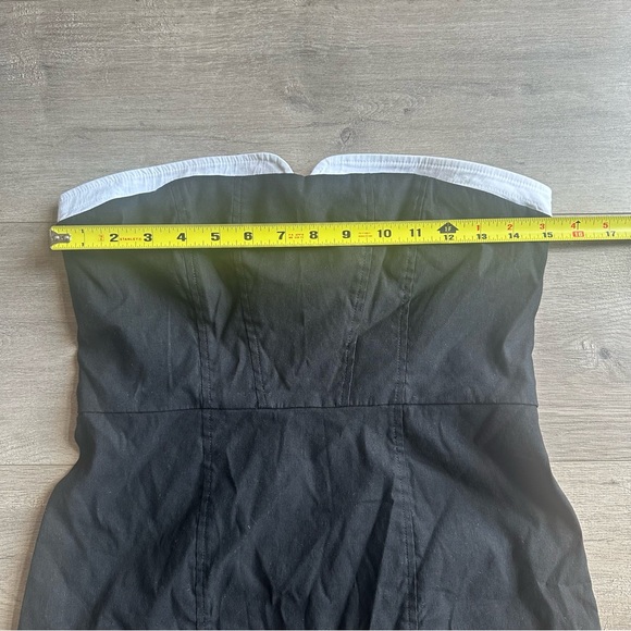 EUC Maeve Strapless Peekaboo mini dress - black and white - size small - Picture 3 of 6